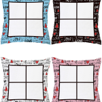 Love Print 4 Squares