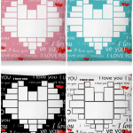 Colored Heart Pillow